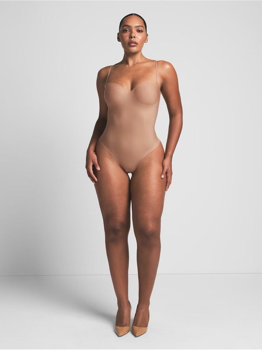Skims Body Molded Underwire Thong Bodysuit Sienna XS